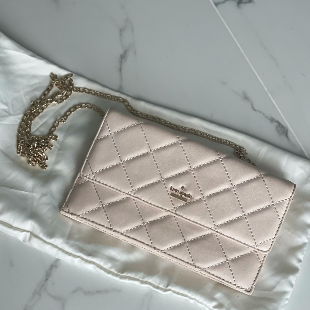 Kate Spade Quilted Chain Wallet